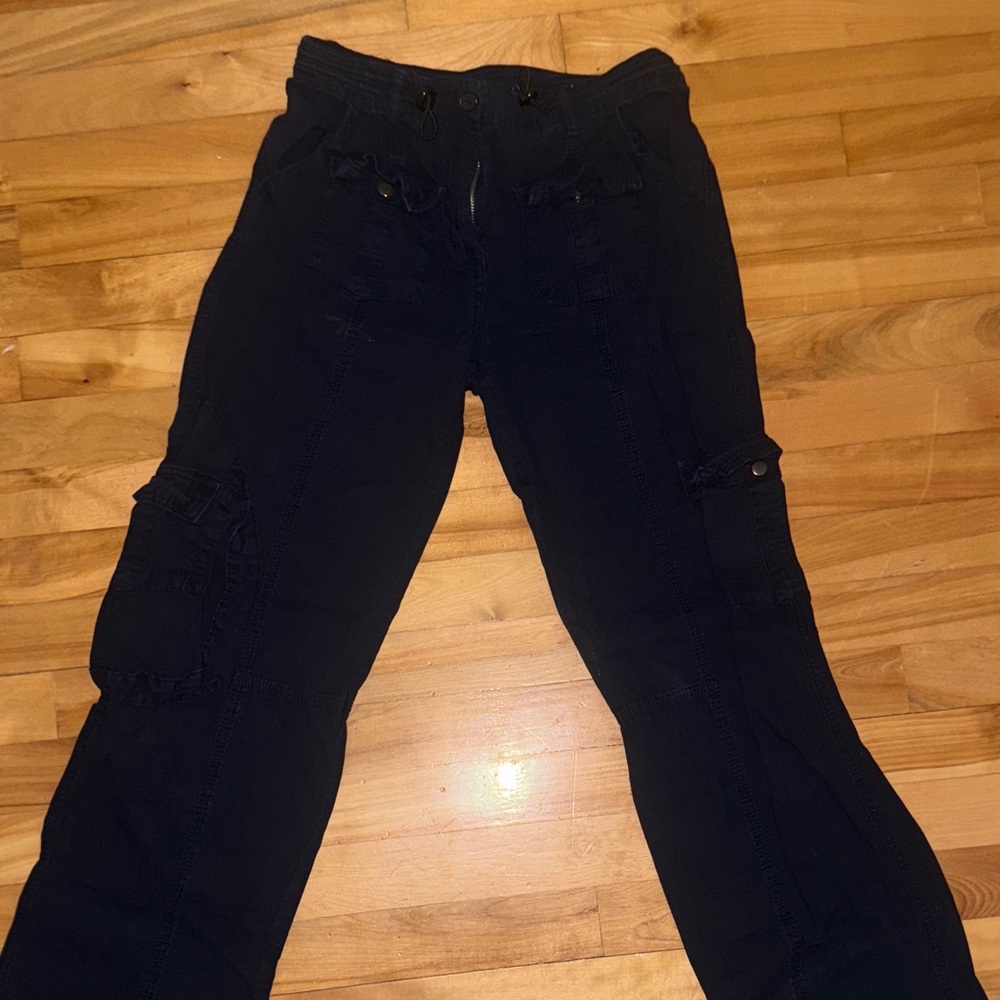 Brandy Melville Navy Kim Cargo Pants